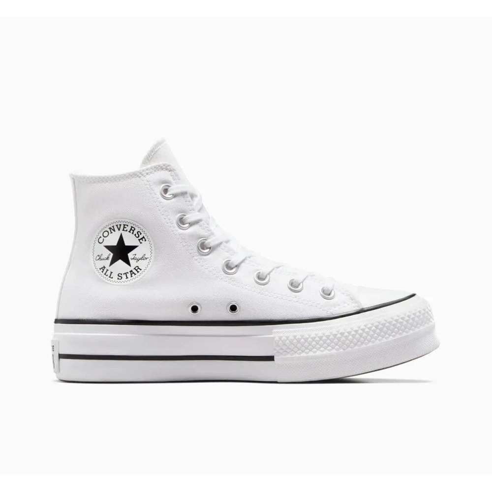 Converse CTAS Lift Canvas Hi White Womens Size 9.5 Shoes 560846C  NEW